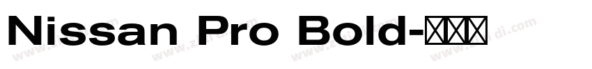 Nissan Pro Bold字体转换 Nissan Pro Bold字体转换